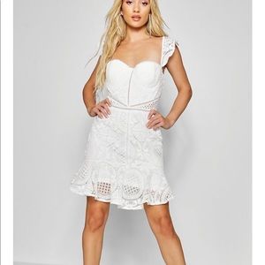 Lace White Mini Dress